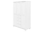 Armadio A 3 Ante 8851B Laccato Bianco