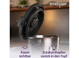 Supporto Per Coperchio Mixcover Compatibile Con Il Coperchio Monsieur Cuisine Connect, Protezione Antigoccia Per Posizionare E Scolare Il Coperchio Accessorio Monsieur Cuisine Connect - Colore: Nero Fbm