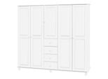 Armadio A 5 Ante 8854B Laccato Bianco