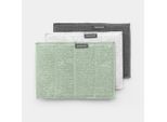 Brabantia 215827 Tampone Di Pulizia Verde, Grigio, Bianco Microfibra 3 Pz
