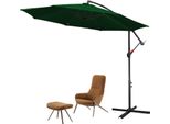 Ombrellone Jopassy Ombrellone A Braccio Laterale 300 Cm - Ombrellone A Braccio Laterale, Protezione Solare, Ombrellone Da Giardino - Verde