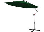 Jopassy Ombrellone Da 3,5 M UV40+ Ombrellone Da Campeggio Ombrellone A Pendolo Ombrellone Da Giardino - Verde