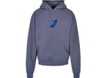 Mr. Tee Le Papillon Heavy Oversize Hoody Vintageblue - Xs