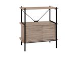 Libreria 1 Ripiano + Mobile Loft Rovere