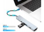 Hub 8 In 1 Type-C A Hdmi 4K / Usb 3.0 / USB-C (Dati) / Tf / Sd / Lan RJ45 Gigabit Ethernet / Pd 87W Adattatore Per Macbook / Windows Laptop