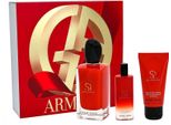 Spray Edp 100Ml/Edp 15Ml/Lozione Per Il Corpo 50Ml Armani Si Passione Set Da Regalo