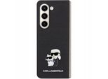 Karl Lagerfeld Klhczfd5Sakcnpk Z Fold5 F946 Hardcase Czarny/Black Saffiano Karl&Choupette Pin