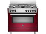 Bertazzoni La Germania Americana AMN965EVIV Cucina A Libera Installazione Piano Cottura Elettrico A Gas Rosso A