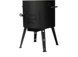 Utschak Con Kazan 10 L - Set Da Cucina Per Esterni: Kazan Tradizionale In Ghisa + Focolare (Utschak) | Ideale Per Brasare, Arrostire E Cucinare In Una Sola Pentola