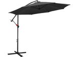 Ombrellone Ø3,5 M Incl. Ombrellone Da Giardino Ruotabile A 360° Ombrellone Da Terrazza Ombrellone A Braccio Ombrellone Da Mercato Ombrellone Da Spiaggia Protezione Solare Protezione Uv, Grigio