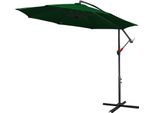 Tolletour Ombrellone Ø3M Incl. Ombrellone Da Giardino Girevole A 360° Ombrellone Da Terrazza Ombrellone Da Mercato Ombrellone Da Spiaggia Protezione Solare Protezione Uv, Verde