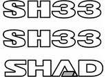 Kit Adesivi Per Bauletto Moto Shad SH33