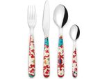 Guzzini Set Di Posate Flower&Lemon 24 Pezzi Rosso Trasparente