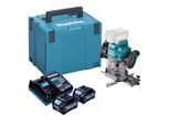 Makita Rp 001 GD201 Fresatrice A Batteria 40 V Max. 12 Mm Senza Spazzole + 2X Batteria 2,5 Ah + Caricabatterie + Makpac