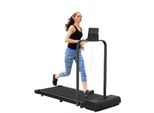 Tapis Roulant Pieghevole 2 In 1 - Tapis Roulant Elettrico - Velocità Regolabile 1-10 Km/H - Con Schienale E Display Lcd - Nero