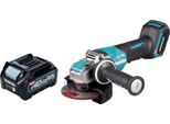 Makita Ga 047 GD1 Smerigliatrice Angolare A Batteria 40 V Max. 125 Mm X-LOCK Brushless + 1X Batteria Ricaricabile 2,5 Ah - Senza Caricabatterie