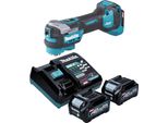 Makita Tm 001 GD201 Utensile Multifunzione A Batteria 40 V Max. Starlock Max Brushless + 2X Batteria Ricaricabile 2,5 Ah + Caricabatterie