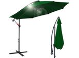Ombrellone Aopunly Ombrellone Girevole A 360° Ø300Cm Protezione Uv Ombrellone Con Manovella UV50+ Ombrellone Da Giardino Ombrellone Da Mercato Verde