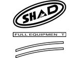Adesivi Shad D1B43ETR Rosso Per SH43