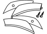 Shad Riflettente D1B431CAR Bianco Per SH43