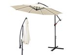 Ombrellone Hengda Ombrellone A Braccio Laterale Ombrellone Da Giardino Gazebo 300 Cm - Beige