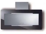 Cappa Trisia Cm 90 - Inox, Vetro Nero - 800 M3/H