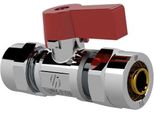 Valvola Mini Per Tubo Multistrato 16X2Mm Rosso