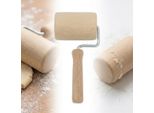 Mattarello In Legno Piccolo 16Cm Con Manico - Mattarello Per Pasta Accessori Da Forno