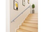 Corrimano Per Scale Vevor, Ringhiera Per Scale In Acciaio Inox Lunga 1,8 M, Corrimano Moderno Per Scale, Portata 90 Kg, Corrimano Interno Per Scale, Ringhiera Per Scale A Parete Con Staffe A Muro, Tappi Terminali, Installazione Rapida