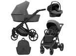 Kunert Arizo 3In1 In Antracite/Grafite - Passeggino Leggero Dal Design Moderno