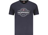 T-Shirt Norway Logo 1963 Manica Corta A Girocollo Blu : Taglia - Xl Taglia: Xl