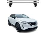 Portapacchi Menabo Per Nissan Qashqai Iii J12 2021- Grigio Alluminio 2 Pz
