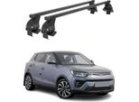 Portapacchi Menabo Per Ssangyong Tivoli 2015-2023 Acciaio Nero 2 Pezzi