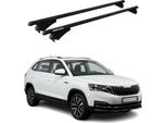 Menabo Portapacchi Base Per Skoda Kamiq 2019-2025 75Kg Alluminio Nero 2 Pz