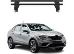 Portapacchi Menabo Per Renault Arkana 2020-2025 Alluminio Nero 2 Pezzi