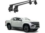 Portapacchi Menabo Per Vw Amarok Mk2 2022-2025 Acciaio Nero 2 Pezzi