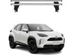 Portapacchi Menabo Per Toyota Yaris Cross 2020-2025 Grigio Alluminio 2 Pezzi