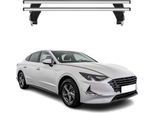 Portapacchi Menabo Per Hyundai Sonata Viii 2019-2025 Grigio Alluminio 2 Pz