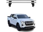 Portapacchi Menabo Per Isuzu D-Max Iii 2019-2025 Grigio Alluminio 2 Pezzi