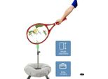 Ausilio Per L'allenamento Del Tennis, In Acciaio Inox E Pvc, Regolabile In Altezza, Adatto A Tutte Le Fasce D'età, Per L'auto-Allenamento Di Dritto E Rovescio, Per Uso Interno Ed Esterno