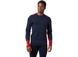 Helly Hansen Lifa Merino Midweight Crew Maglia Da Braccio Blau Xl Herren Blau Xl