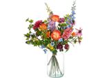 Bouquet Di Fiori Artificiali - Vibrating Harmony - 90 Cm - Fiori Artificiali - Fiori Di Seta - Decorazione Per La Casa, La Tavola E Il Vaso - Facile Da Curare E Resistente