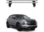 Portapacchi Menabo Per Mitsubishi Asx Mk2 2023-2025 Grigio Alluminio 2 Pezzi