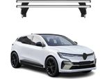 Portapacchi Menabo Per Renault Megane E-Tech 2021-2025 Grigio Alluminio 2 Pezzi
