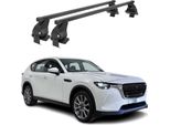 Portapacchi Menabo Per Mazda CX-60 2022-2025 Acciaio Nero 2 Pezzi