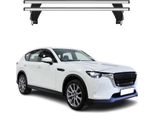 Portapacchi Menabo Per Mazda CX-60 2022-2025 Grigio Alluminio 2 Pezzi