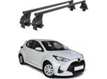 Portapacchi Menabo Per Toyota Yaris 2020-2025 Acciaio Nero 2 Pezzi