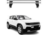 Portapacchi Menabo Per Jeep Avenger 2023-2025 Grigio Alluminio 2 Pezzi