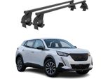 Portapacchi Menabo Per Peugeot 2008 Ii 2019-2025 Acciaio Nero 2 Pezzi