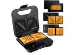 Lehmann Toast Sandwich Grill Waffle Maker Panini 3In1 Potente 1200